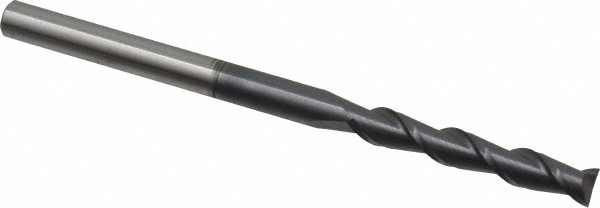 12181751 Square End Mill: 1/4 Dia, 1-1/2 LOC, 1/4 Shank Dia, 4 OAL, 2 Flutes, Solid Carbide  