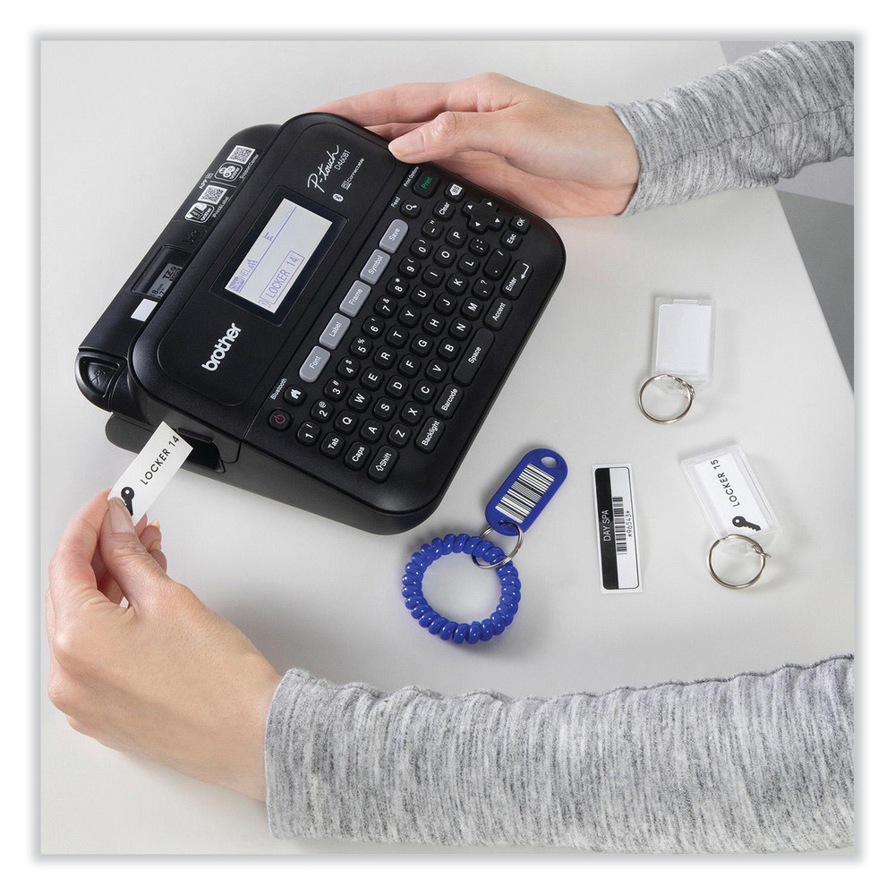 Brother - Electronic Label Makers: PC-Connectable, PC-Connectable, Multicolor, Battery, Electric ...