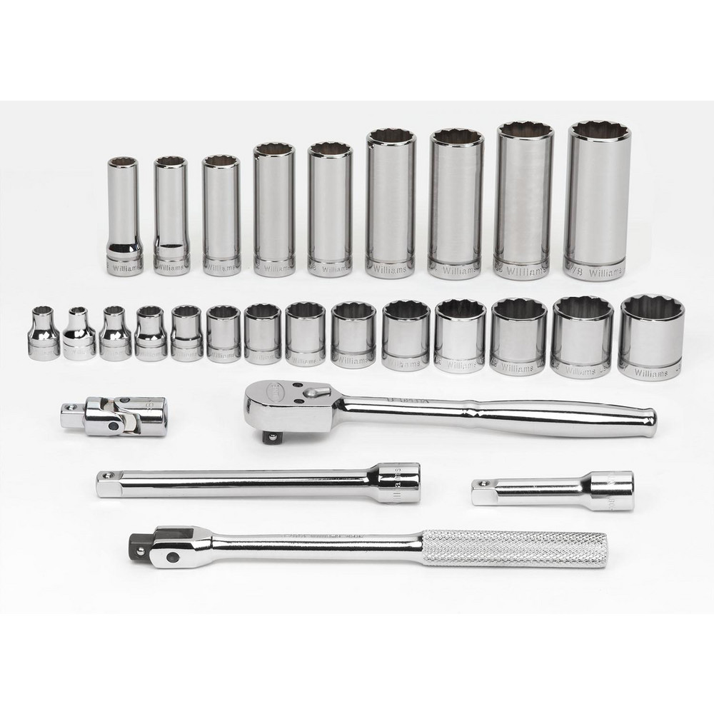 Williams Deep Standard Socket Set 28 Pc, MSC Industrial Supply Co.