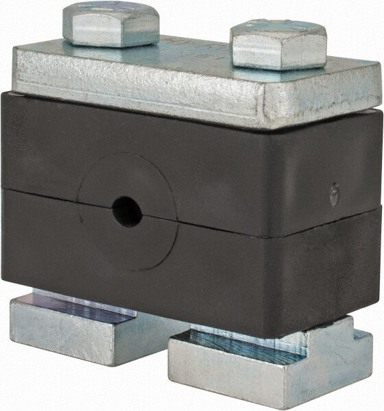 2.87" Wide x 1.89" High x 1.18" Deep, Polypropylene Heavy Duty C-Rail Mount Vibration-Control Clamp