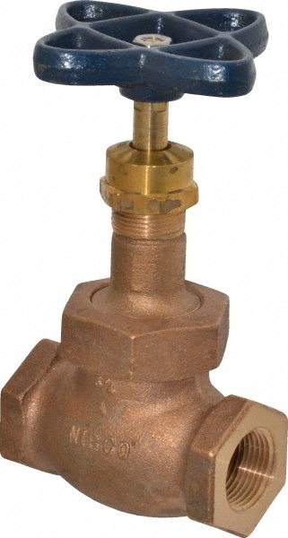 NIBCO NL34008 3/4" Pipe, Threaded Ends, Bronze Integral Globe Valve Image