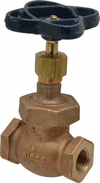 NIBCO NL34005 3/8" Pipe, Threaded Ends, Bronze Integral Globe Valve Image