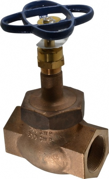 NIBCO NL3W00D 2" Pipe, Threaded Ends, Bronze Integral Globe Valve Image