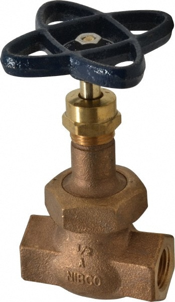 NIBCO NL3X006 1/2" Pipe, Threaded Ends, Bronze Integral Globe Valve Image