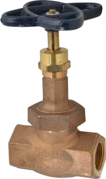 NIBCO NL3X00A 1" Pipe, Threaded Ends, Bronze Integral Globe Valve Image