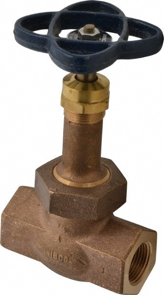 NIBCO NL3X008 3/4" Pipe, Threaded Ends, Bronze Integral Globe Valve Image