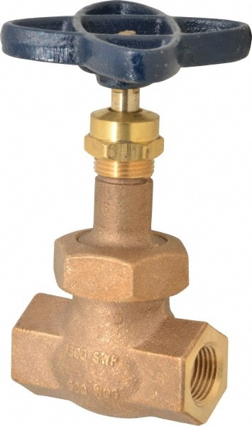 NIBCO NL3ZN06 1/2" Pipe, Threaded Ends, Bronze Renewable Full Plug Disc Globe Valve Image