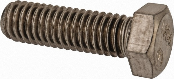 Value Collection R82222323 Hex Head Cap Screw: 3/8-16 x 1-1/4", Grade 18-8 Stainless Steel, Uncoated Image