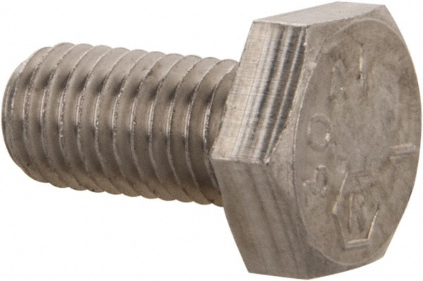 Value Collection R82222982 Hex Head Cap Screw: 1/4-28 x 1/2", Grade 18-8 Stainless Steel, Uncoated Image