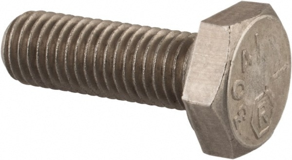 Value Collection R82222446 Hex Head Cap Screw: 1/4-28 x 3/4", Grade 18-8 Stainless Steel, Uncoated Image