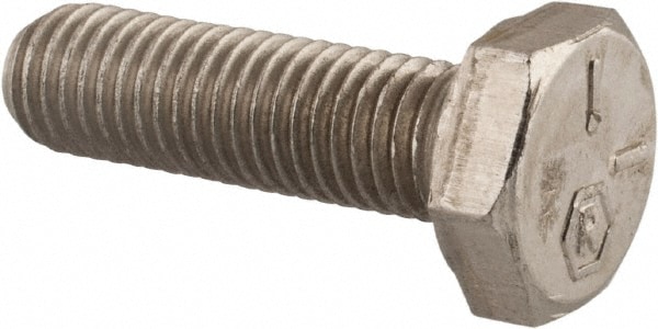 Value Collection R82222414 Hex Head Cap Screw: 1/4-28 x 7/8", Grade 18-8 Stainless Steel, Uncoated Image