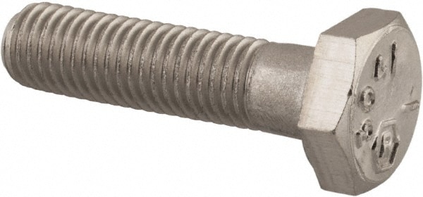 Value Collection R82222422 Hex Head Cap Screw: 1/4-28 x 1", Grade 18-8 Stainless Steel, Uncoated Image