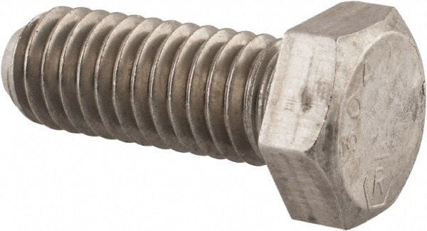 Value Collection R82222351 Hex Head Cap Screw: 3/8-24 x 2", Grade 18-8 Stainless Steel, Uncoated Image