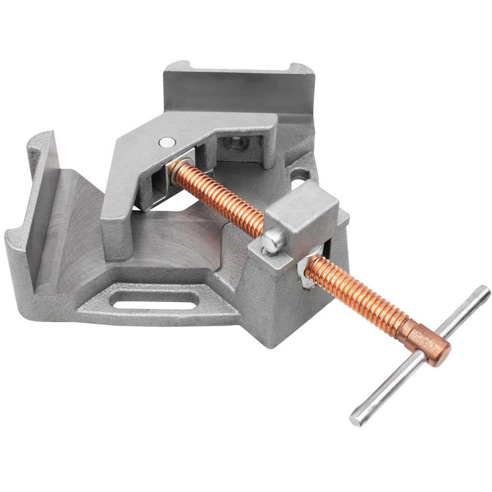 Strong Hand Tools WAC45 Fixed Angle, 2 Axes, 5.32" Long, 2-1/4" Jaw Height, 4-3/4" Max Capacity, Cast Iron Angle & Corner Clamp 