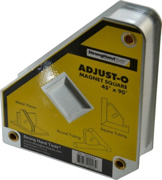 Strong Hand Tools MSA47 5-1/8" Wide x 1-1/4" Deep x 6" High Magnetic Welding & Fabrication Square 