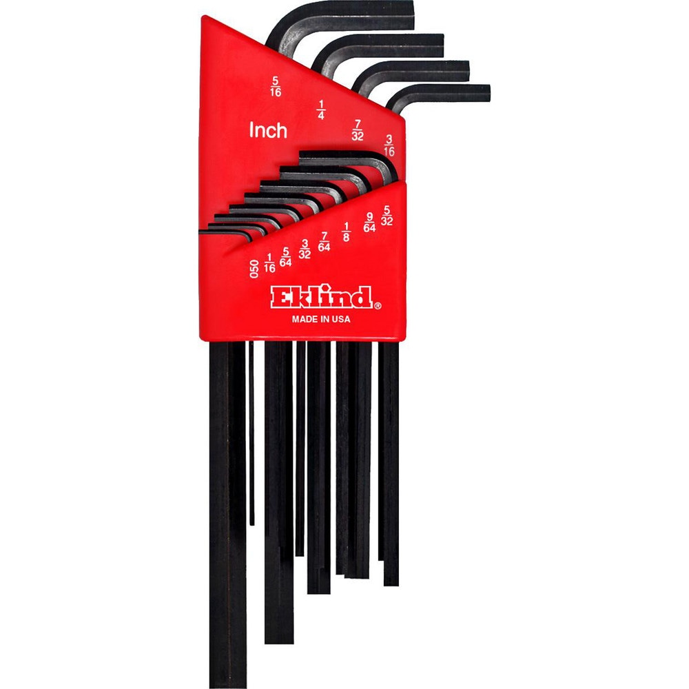 Hex Key Sets; Tool Type: Hex L-Key ; Handle Type: L-Handle ; Hex Size Range (Inch): 0.05 - 5/16 ; Container Type: Caddy ; Material: Alloy Steel ; Overall Length (Inch): 4-1/16