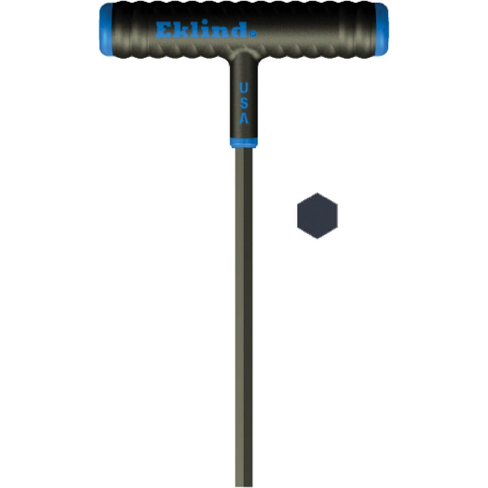 Hex Keys; End Type: Hex ; Hex Size (mm): 9 ; Handle Type: T-Handle ; Arm Style: T-Handle Cushion Grip ; Overall Length (Inch): 7 ; Handle Color: Blue; Black