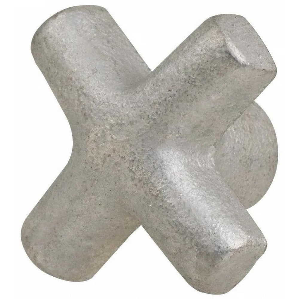 Spoked Knob: 1-1/8" Head Dia, 4 Points, Cast Iron