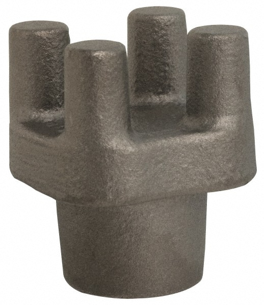 2" Diam, 2-1/8" High, 1/2" Thread, Blank Bar Knob