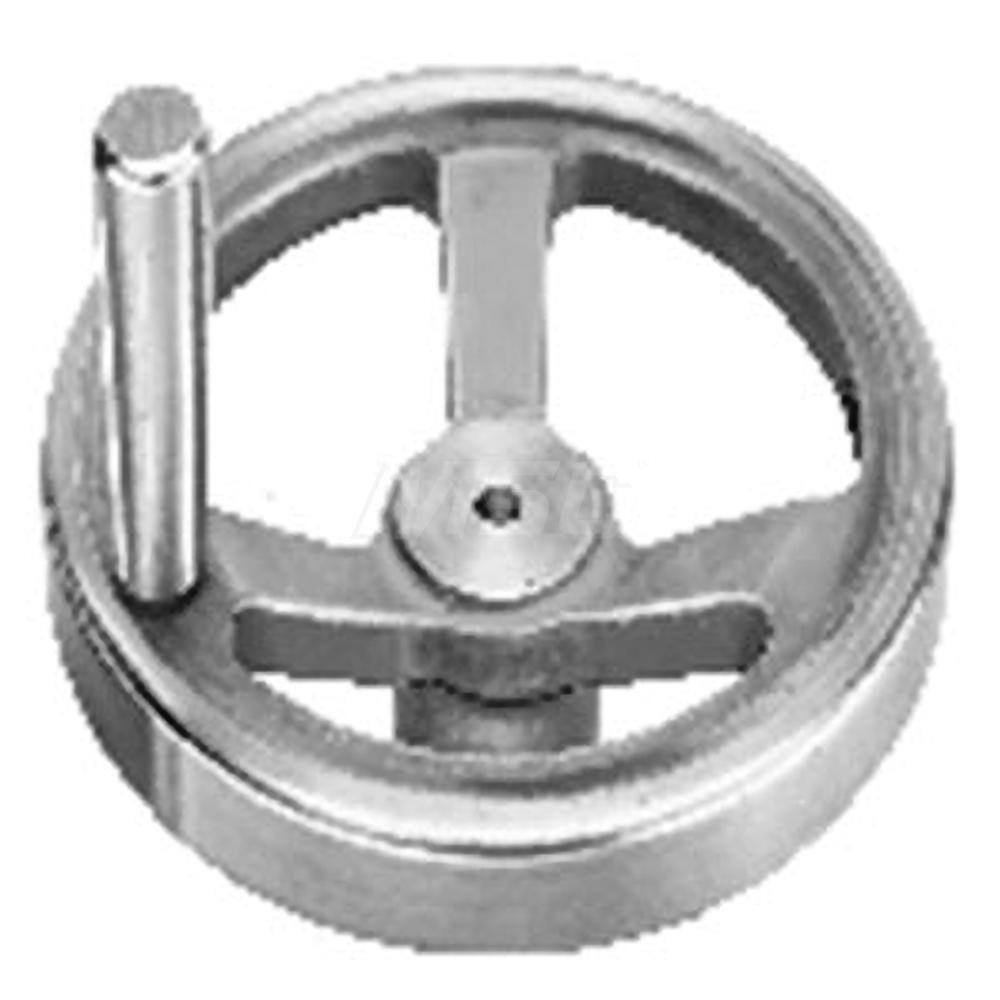 Jergens 8" Aluminum Spoked Hand Wheel 3/4 x 3/4 Square Center 