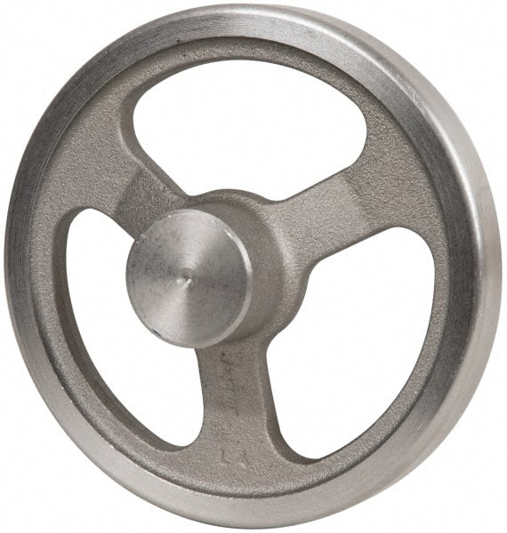 Jergens 22101 Spoked Offset Handwheel: Aluminum, Plain Finish 