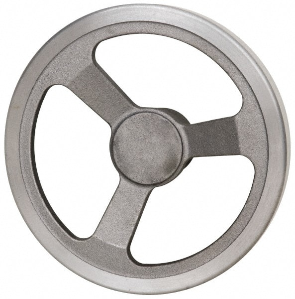 Jergens 22102 Spoked Offset Handwheel: Aluminum, Plain Finish 