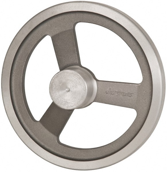 Jergens 22103 Spoked Offset Handwheel: Aluminum, Plain Finish 