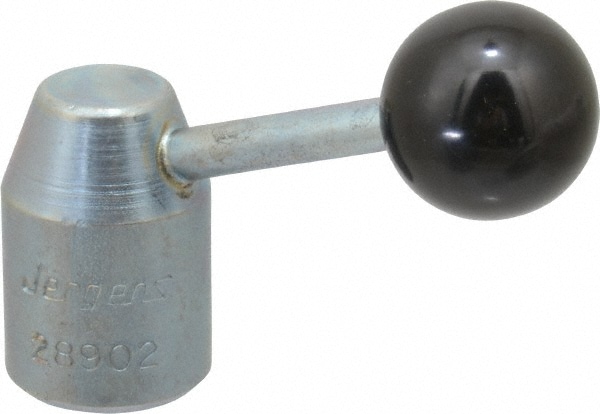 1 Offset Arm, 3/8-16" Hole, Cadmium Plated, Tapped Clamping Handle