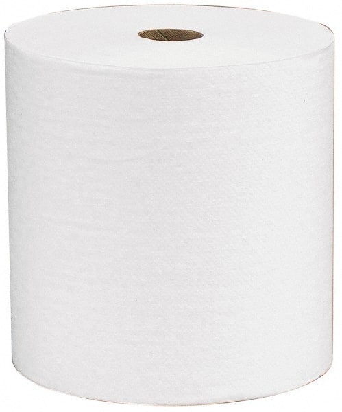 Scott 2068 12 Qty 400  Hard Roll of 1 Ply White Paper Towels 
