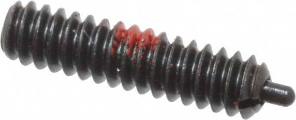 Threaded Spring Plunger: #6-32, 17/32" Thread Length, 0.046" Dia, 1/16" Projection