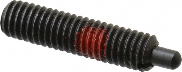 Threaded Spring Plunger: #10-32, 3/4" Thread Length, 0.093" Dia, 1/8" Projection