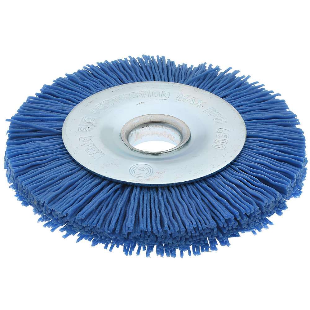 Osborn 1145400 Wheel Brush: 3 inch Wheel Dia, Crimped Stainless Steel, 25,000 RPM