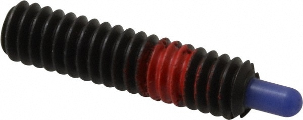 Threaded Spring Plunger: 1/4-20, 1" Thread Length, 0.119" Dia, 3/16" Projection