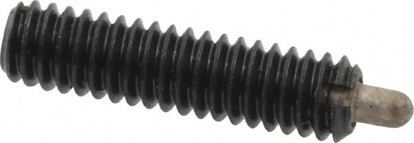 8-32, 5/8" Thread Length, 3/32" Plunger Projection, Steel Threaded Spring Plunger