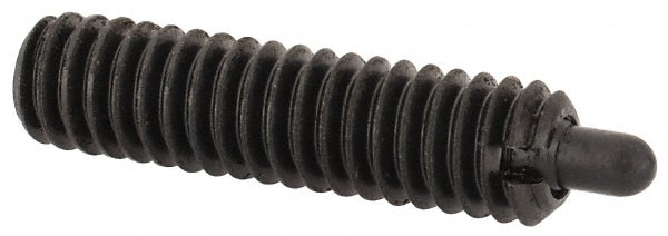 Threaded Spring Plunger: #8-32, 5/8" Thread Length, 0.07" Dia, 3/32" Projection