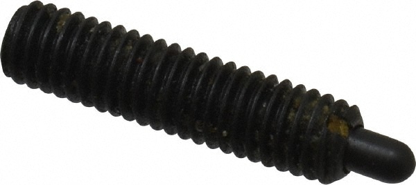 Threaded Spring Plunger: #10-32, 3/4" Thread Length, 0.093" Dia, 1/8" Projection