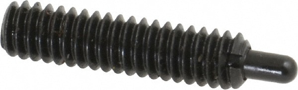 Threaded Spring Plunger: 1/4-20, 1" Thread Length, 0.119" Dia, 3/16" Projection