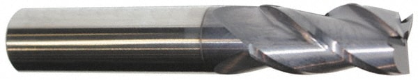 Accupro 12182045 Square End Mill: 13/32 Dia, 1 LOC, 7/16 Shank Dia, 2-3/4 OAL, 3 Flutes, Solid Carbide 