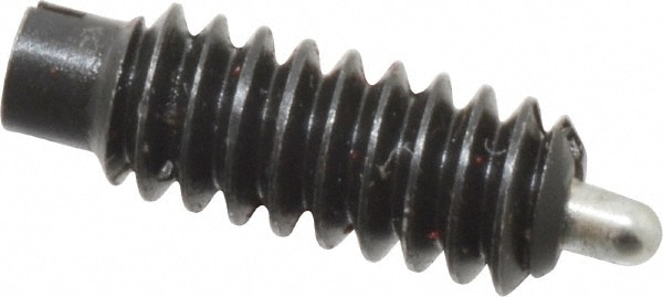 Threaded Spring Plunger: #6-32, 3/8" Thread Length, 0.046" Dia, 1/16" Projection
