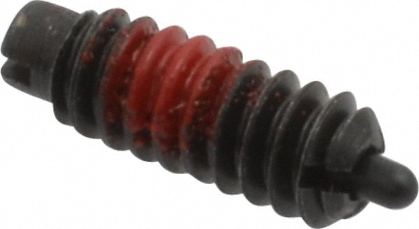 Threaded Spring Plunger: #6-32, 3/8" Thread Length, 0.046" Dia, 1/16" Projection