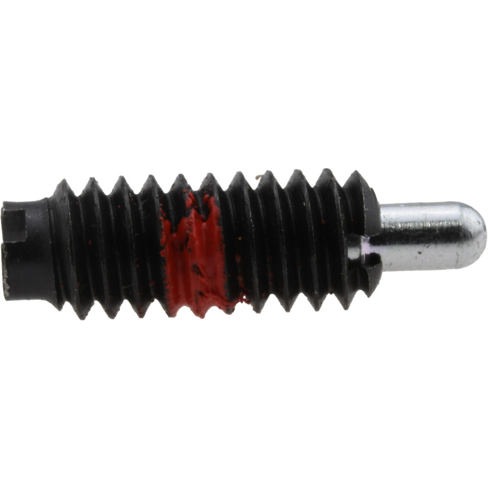 Threaded Spring Plunger: 1/4-20, 5/8" Thread Length, 0.119" Dia, 3/16" Projection