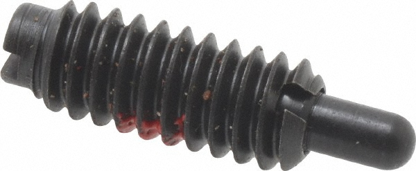 Threaded Spring Plunger: 1/4-20, 5/8" Thread Length, 0.119" Dia, 3/16" Projection