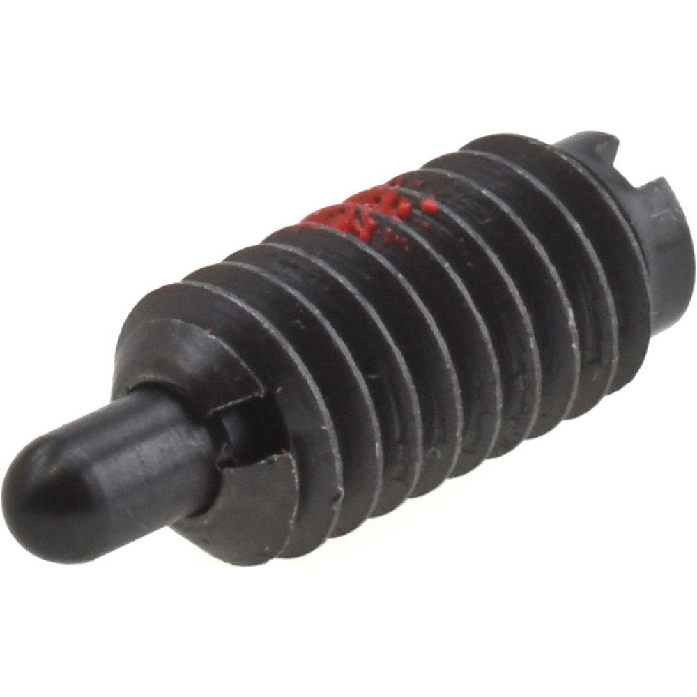 Threaded Spring Plunger: 5/16-18, 5/8" Thread Length, 0.135" Dia, 3/16" Projection