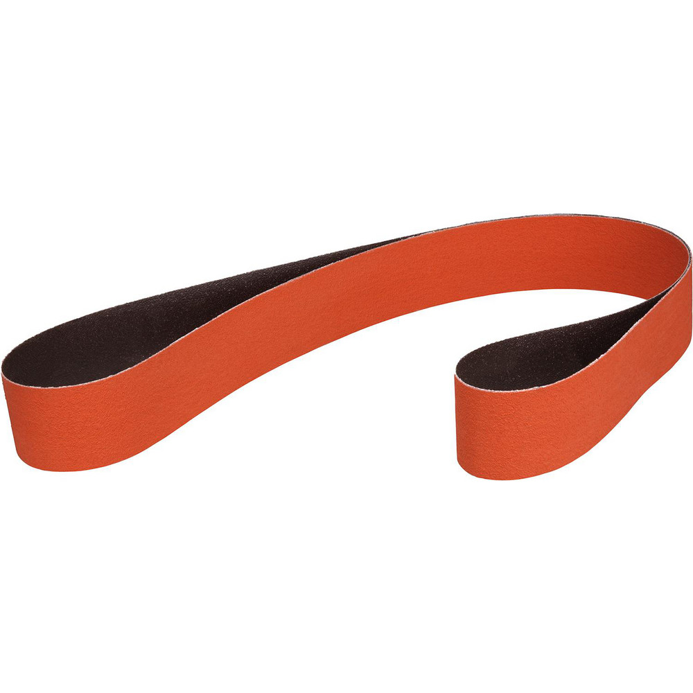 Abrasive Belt: 2" Wide, 48" Long, 80 Grit, Ceramic