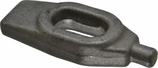5/8" Stud, 11/16" Travel, Finger Clamp - 4" Long x 3/4" High x 1-5/8" Wide, Grade C-1030/C-1035 Forged Steel, 1/2" Dia