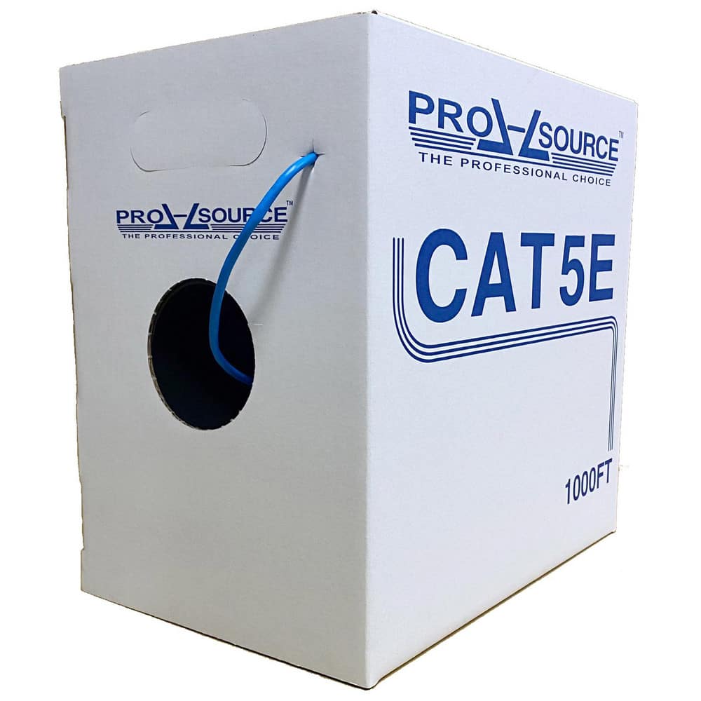 Ethernet Cable: Cat5e, 24 AWG, Unshielded