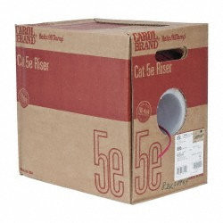 Made in USA TUR2404PRED Ethernet Cable: Cat5e, 24 AWG, Unshielded Image