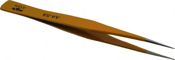 Color-Coded Precision Tweezer: AA-SA, Stainless Steel, 5" OAL