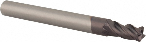 M.A. Ford. 17721814A Corner Radius End Mill: 0.2187" Dia, 7/16" LOC, 0.03" Radius, 4 Flutes, Solid Carbide Image