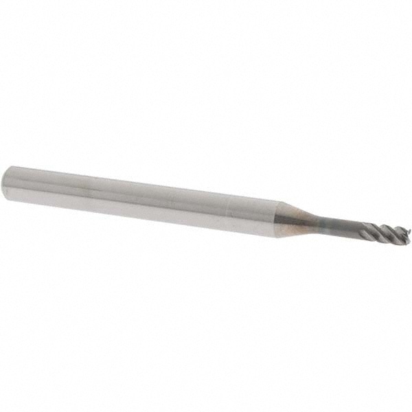 OSG 457103111 Corner Radius End Mill: 0.1181" Dia, 0.1969" LOC, 0.0079" Radius, 4 Flutes, Solid Carbide Image